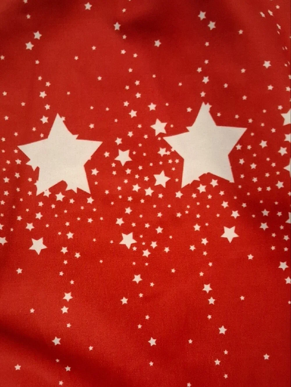 GK Red Star-Print Gymnastics Leotard with Scrunchie Size Child Medium (L)